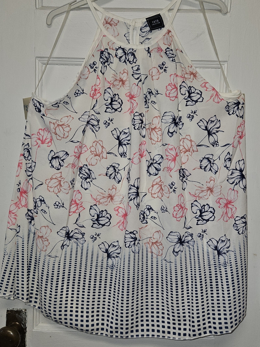 Boho Chic Floral Cold Shoulder Blouse Sizes 1X-3X